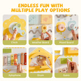 ROBUD Wooden Spring Train Busy Board