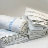Cotton Triple Embroidered Bath Towels (Set of 2)
