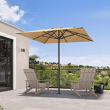 PURPLE LEAF Luxury Market Umbrella 1.9"/2.4"/3.1" Pole Commercial Hydraulic Semi-Automatic Umbrella