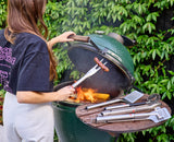 GrillOut™ 3-Piece Stainless-Steel BBQ Turner, Tongs & Fork Set