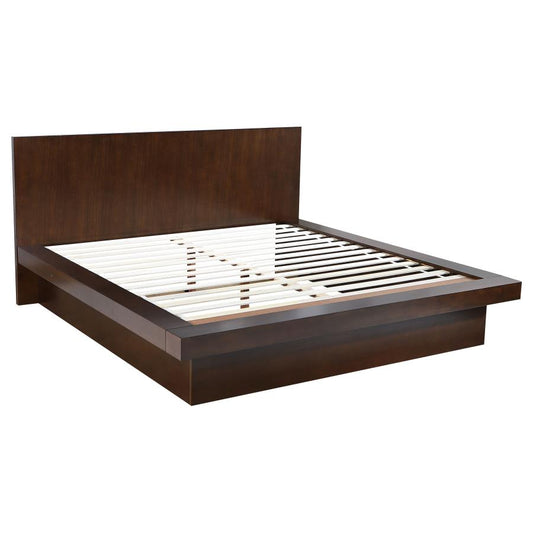 Jessica 6-piece Queen LED Bedroom Set Cappuccino