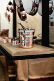 Mauviel Copper Tinned Bain Marie/Double Boiler With Lid, Cast Stainless Steel Handles, 0.9-Qt