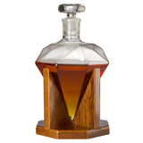 Diamond Decanter For Whiskey, Liquor, 750ml