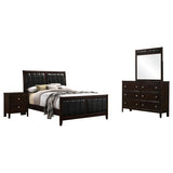 Carlton 4-piece Eastern King Bedroom Set Cappuccino