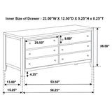 Carlton 4-piece California King Bedroom Set Cappuccino
