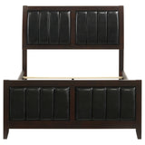 Carlton Wood Full Panel Bed Cappuccino