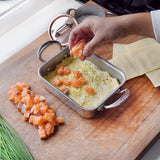 Mauviel M'Minis Stainless Steel Roasting Pan, 5.5 x 3.9-In