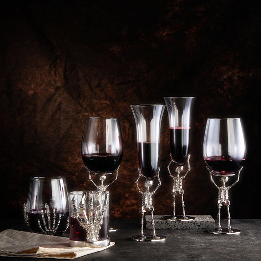 Stemless Skeleton Wine Glass | SINGLE | 17oz