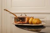 Mauviel M'Heritage M'150 B Copper Saute Pan With Lid, Brass Handle