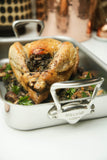 Mauviel Stainless Steel Roasting Pan With Cast Stainless Steel Handle, 9.8 x 8.6-in