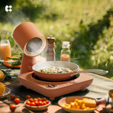 Ciarra Kitchen CookVent Duo : Donut Induction Cooktop & HOOD TO GO