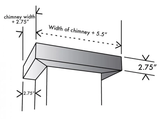 ZLINE Vented Crown Molding Profile 6 for Wall Range Hood, CM6V-KBUU