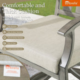 PEAKHOME Azur Patio Swivel Dining Chair with Sunbrella® Cushions Set of 2