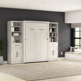 Full Murphy Bed and Closet Organizers with Doors and Drawers (113W) | KWS100LW