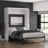 Murphy Bed Pure White Oak, Queen Size
