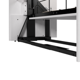 Murphy Bed Pure White Oak, Queen Size