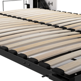 Murphy Bed with Storage Towers Pure White Oak, Full Size