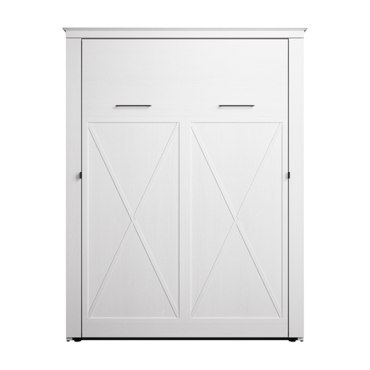 Murphy Bed Pure White Oak, Full Size