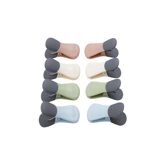 8-Piece Magnetic Bag Clip Set, Multi Color