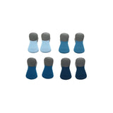 8-Piece Magnetic Bag Clip Set, Blue