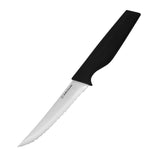 4-Piece Steak Knife Set - High Carbon Stainless Steel Serrated Blades with Ergonomic Handles, 4.5” Premium Kitchen Knives for Dining