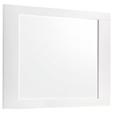 Felicity 4-piece Eastern King Bedroom Set White High Gloss