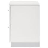 Felicity 2-drawer Nightstand White High Gloss