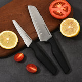 6-Piece Knife Set - High Carbon Stainless Steel Kitchen Knives with Ergonomic Handles, Blade Guards