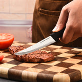 8-Piece Steak Knife Set - High Carbon Stainless Steel Serrated Blades with Ergonomic Handles, 4.5” Premium Kitchen Knives for Dining