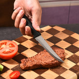 8-Piece Steak Knife Set - High Carbon Stainless Steel Serrated Blades with Ergonomic Handles, 4.5” Premium Kitchen Knives for Dining