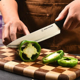 6-Piece Knife Set - High Carbon Stainless Steel Kitchen Knives with Ergonomic Handles, Blade Guards