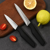 2-Piece Utility Knife Set - High Carbon Stainless Steel Blades with Ergonomic Handles, Matching Blade Guards
