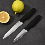2-Piece Utility Knife Set - High Carbon Stainless Steel Blades with Ergonomic Handles, Matching Blade Guards