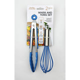 2-Piece Whisk & Tong Set – Versatile and Stylish in Blue