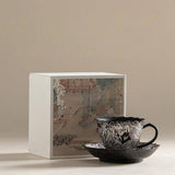 Nine-Tailed Silver Fox Coffee Cup & Saucer Set