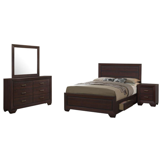 Kauffman 5-Piece Queen Bedroom Set Dark Cocoa