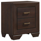 Kauffman 4-Piece Eastern King Bedroom Set Dark Cocoa