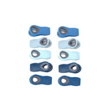 10-Piece Magnetic Bag Clip Set, Multi Blue