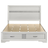 Miranda 51-inch Wood Queen Storage Panel Bed White