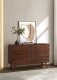 Robyn 6-drawer Bedroom Dresser Dark Walnut