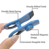 10-Piece Magnetic Bag Clip Set, Multi Blue