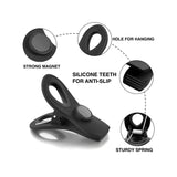 10-Piece Magnetic Bag Clip Set, Black