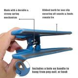 4-Piece Bag Clip Set, Blue