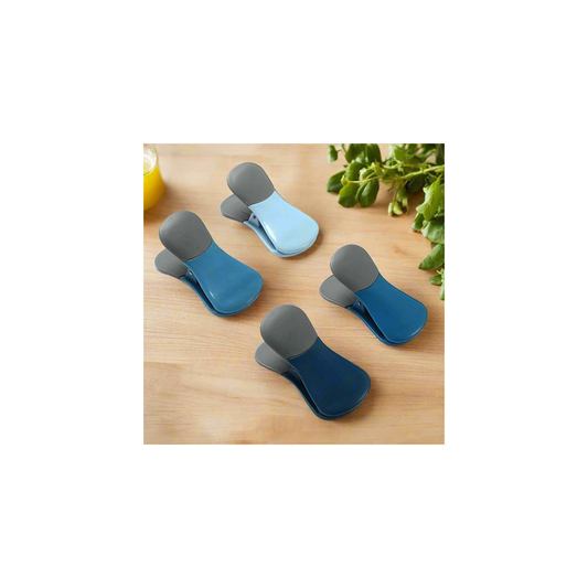 8-Piece Magnetic Bag Clip Set, Blue