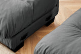 CLOUDIES 94" Loveseat with 2 Ottomans