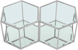 Sei Glass Modular Coffee Table with Mirrored Base - Elevate Your Space with Stylish Versatility!