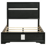 Miranda 54-inch Upholstered Full Panel Bed Black