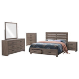 Brantford 4-Piece Eastern King Bedroom Set Coastal White