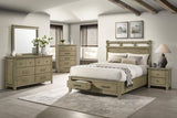 Hazlewood 59-inch Eastern King Storage Bed Vineyard Oak