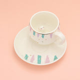 Cute Bunny Ceramic Mug Cup & Saucer Set